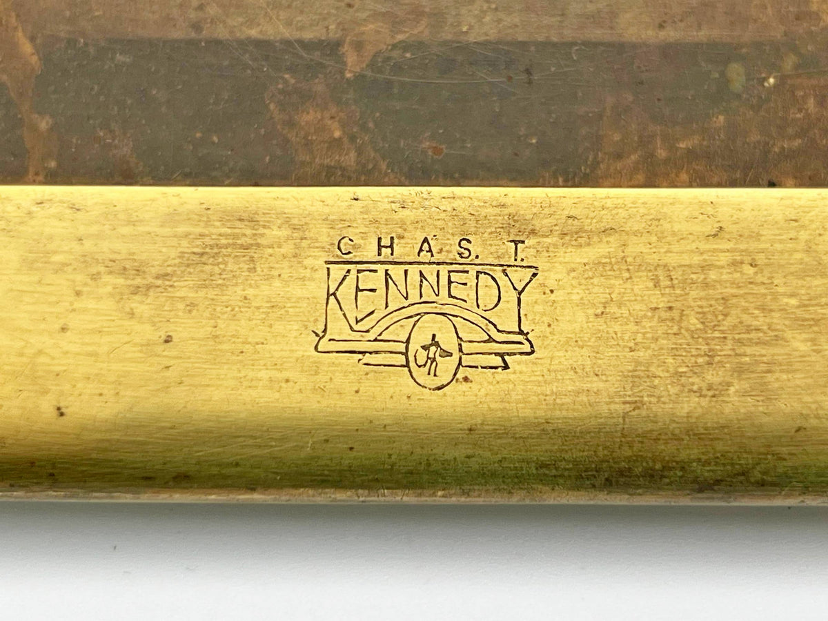 Cigarette Case Business Card Holder Vintage Brass | Chas T Kennedy Mid Century Tobacciana USA