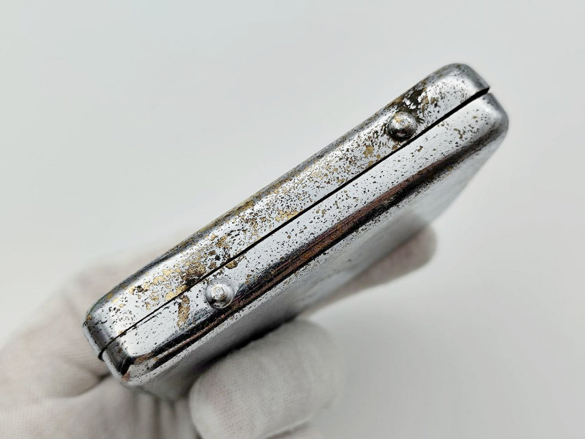 Vintage Soviet Cigarette Case In Memory of a Beloved Friend | Gorky 1946 Engraved Tobacciana USSR