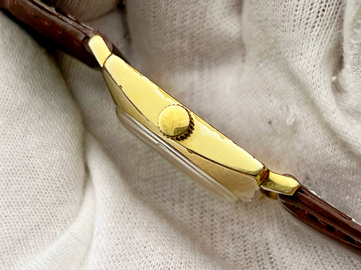 Vintage LUCH 2209 AU 20 Square Soviet Mechanical Watch | Gilding  Wristwatch USSR Watch