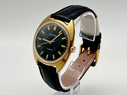 Vintage WOSTOK 2409 AU 10 Gilt Soviet Mechanical Wristwatch | Vostok USSR Watch