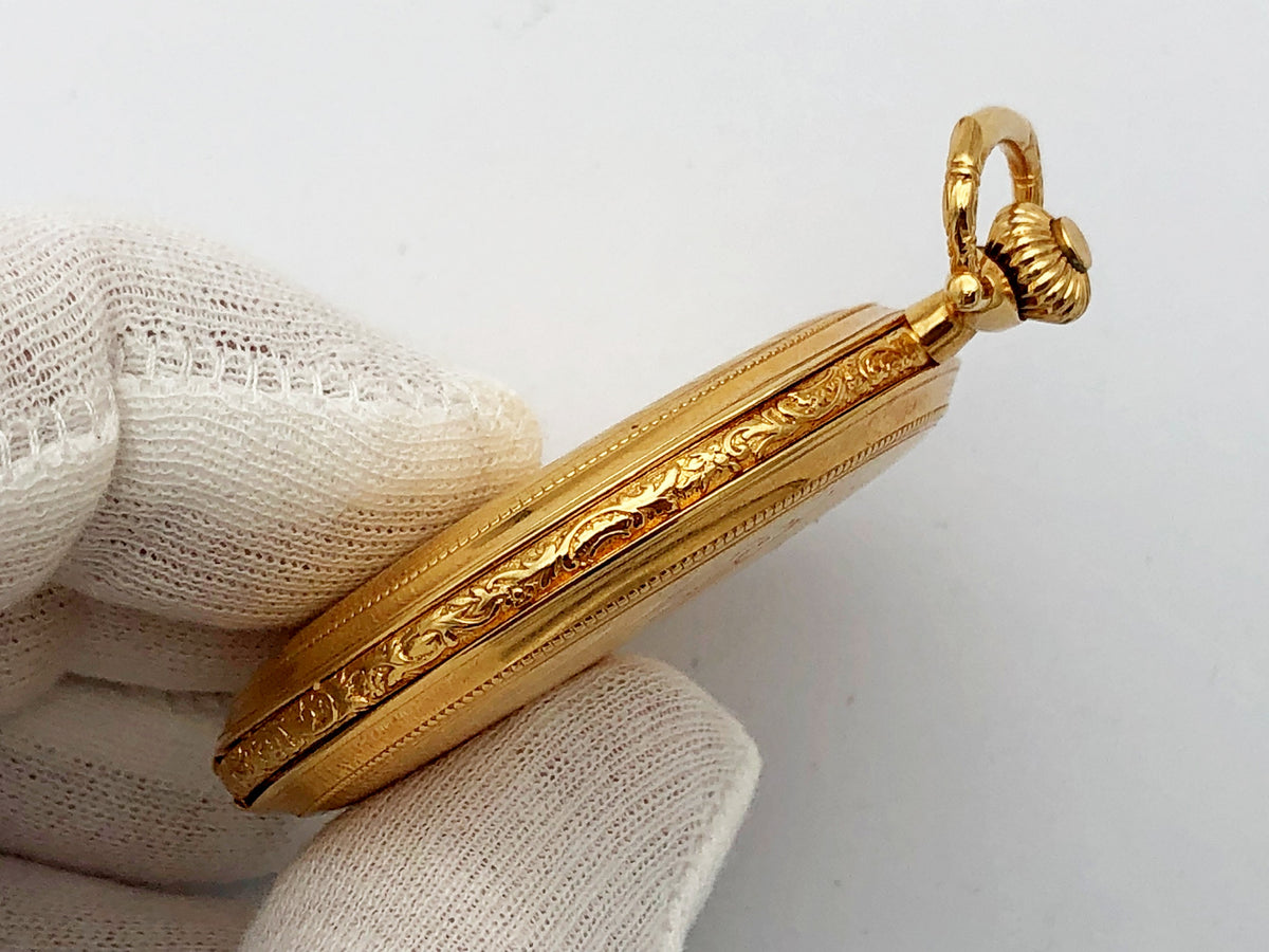 Antique Tegra Chronometre Swiss Pocket Watch | Gold Plated Mechanical Watch