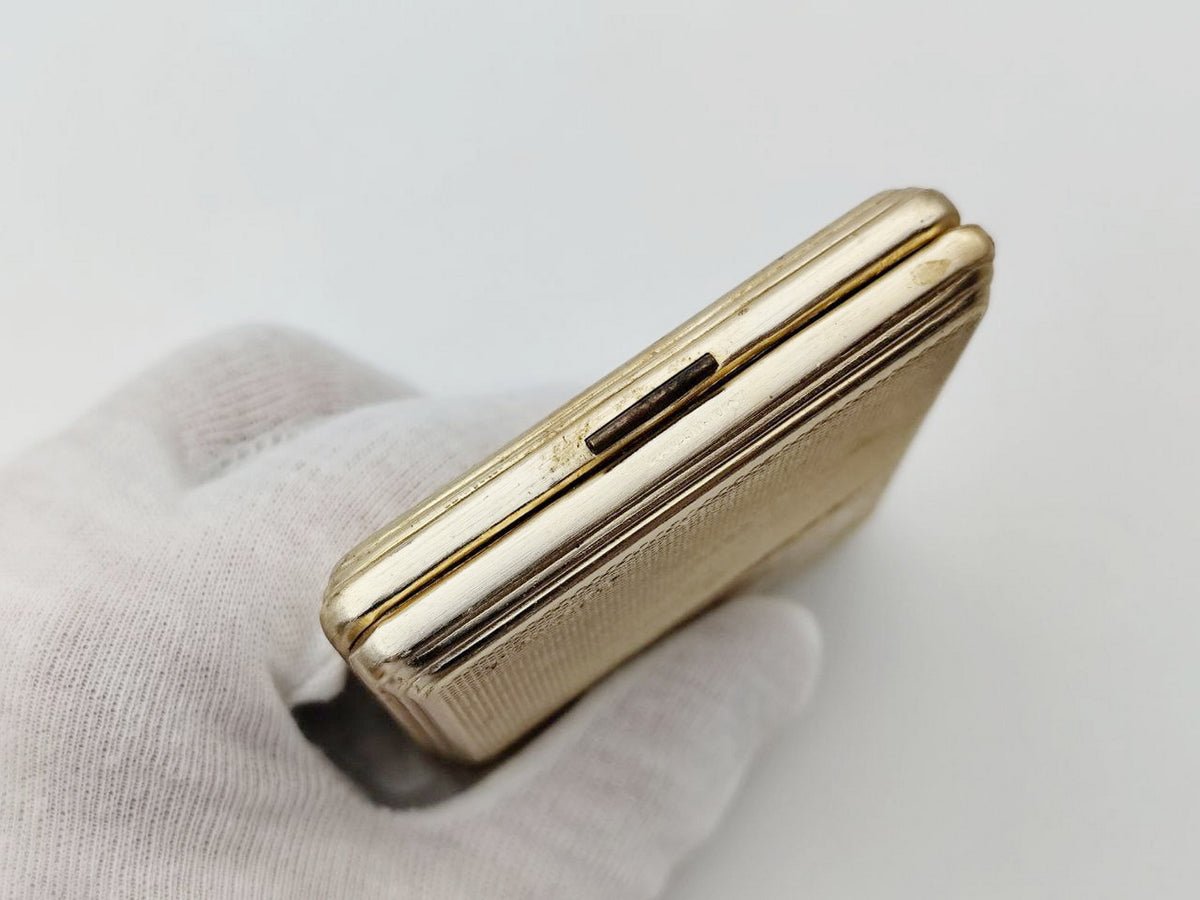 Vintage MSU Moscow State University Cigarette Case | Architecture Pocket Box Soviet Tobacciana USSR