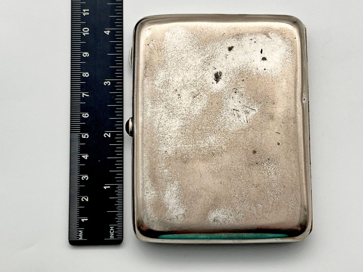 Cigarette Case Jockey on Horse Vintage Soviet | Equestrian 1958 Artel Moscow Jeweler Tobacciana USSR