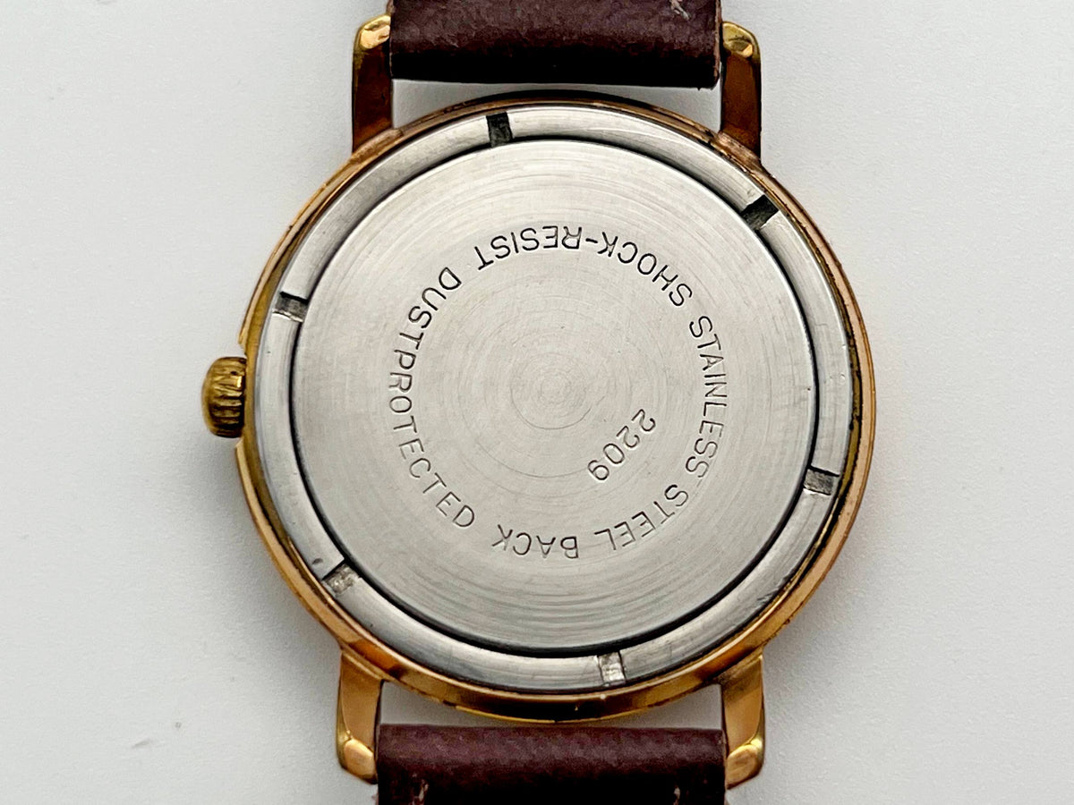 Vintage WOSTOK 2209 AU 20 Ultraslim Gilt Mechanical Wristwatch | Vostok USSR Watch