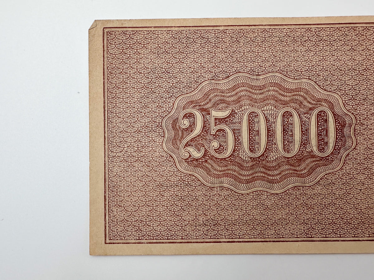 1921 RSFSR 25,000 Rubles Sovznak Banknote | Genuine Russian Civil War Era Paper Money High Denomination