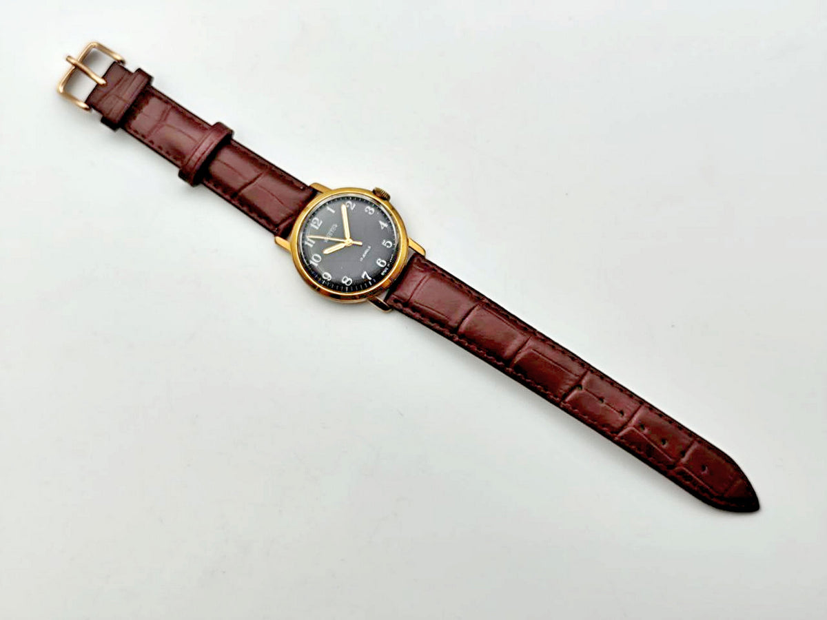 Vintage WOSTOK 2409 AU 20 Gilt Soviet Mechanical Wristwatch | Vostok USSR Watch