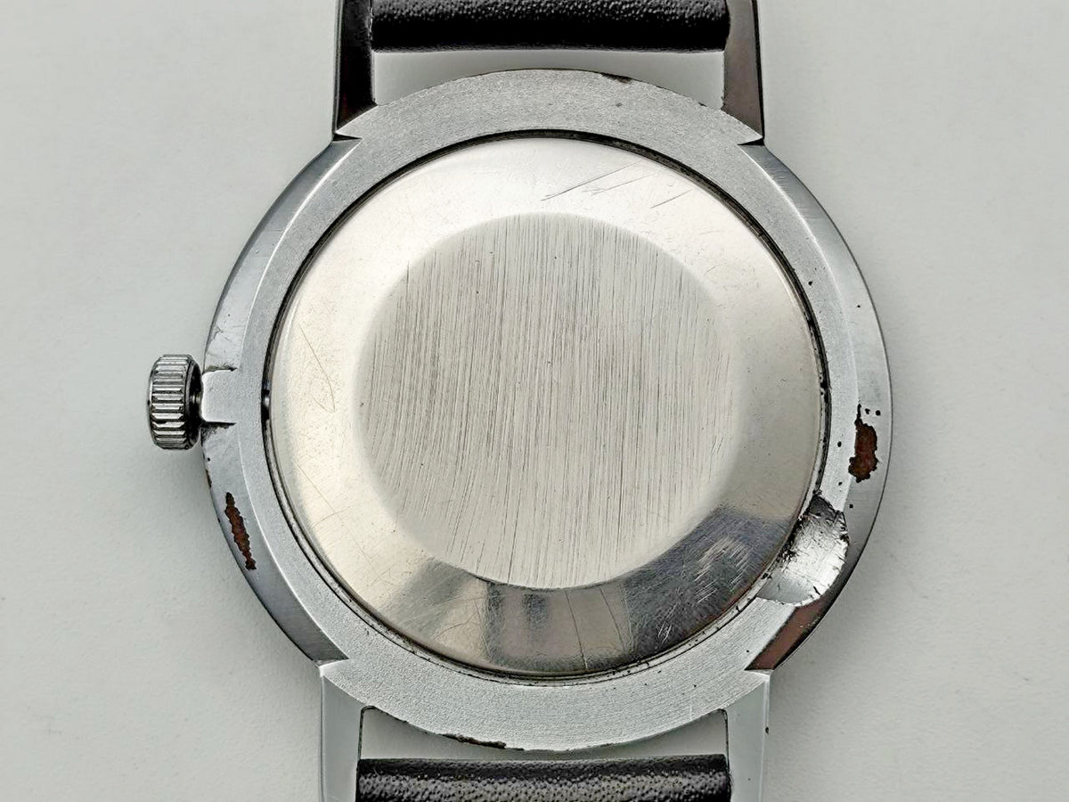 Vintage POLJOT De Luxe 2209 Ultra Slim Soviet Mechanical Watch | Rare Black Dial 23 Jewels USSR Shockproof Men's Dress Watch