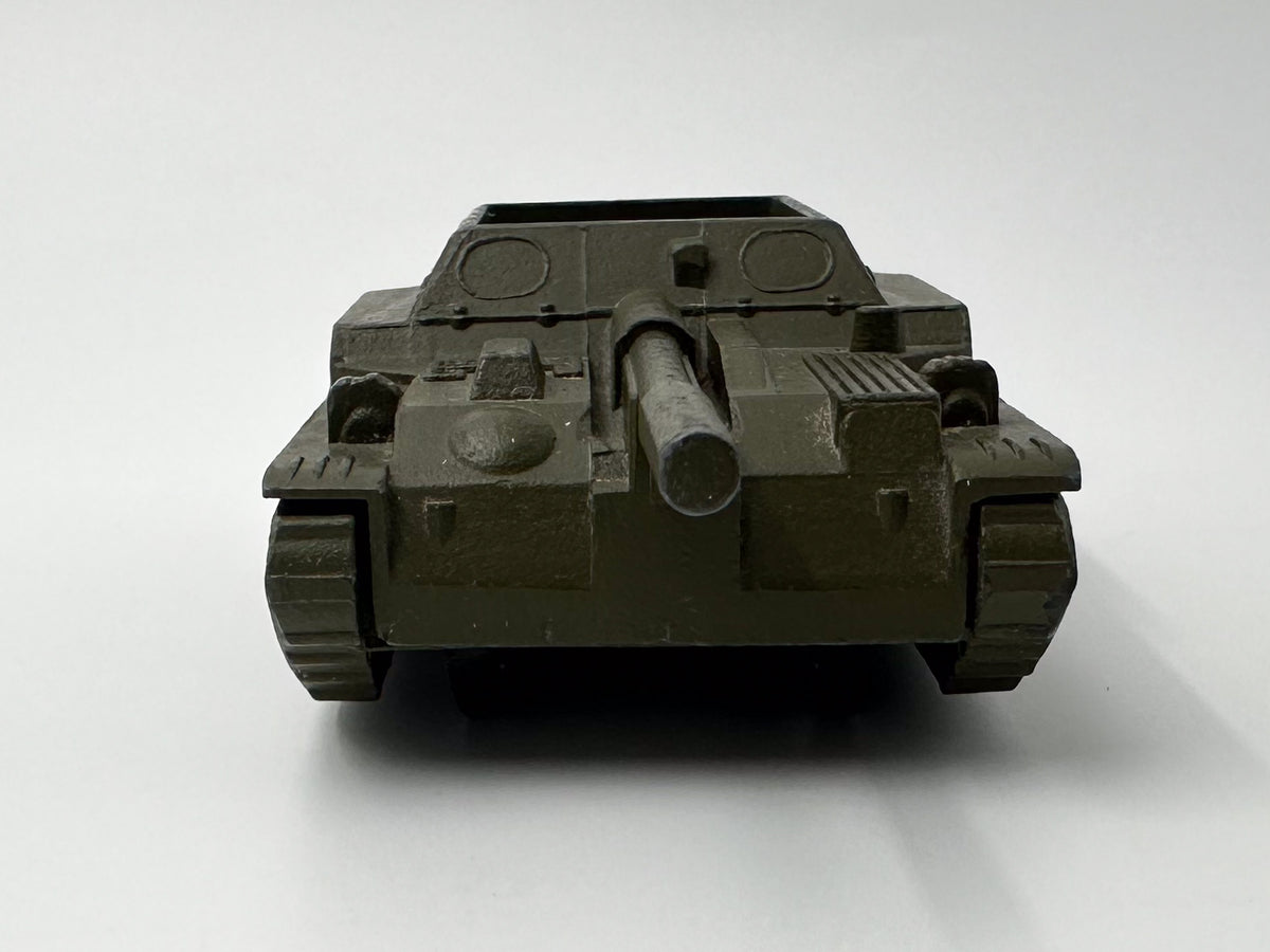 Vintage Soviet SPG Tank Destroyer Toy | USSR Diecast Military Collectible