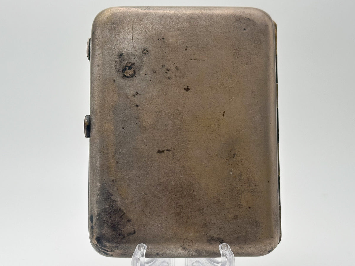 Cigarette Case Hunter and Dog Vintage Soviet | Artel Pobeda Moscow Melchior Tobacciana USSR