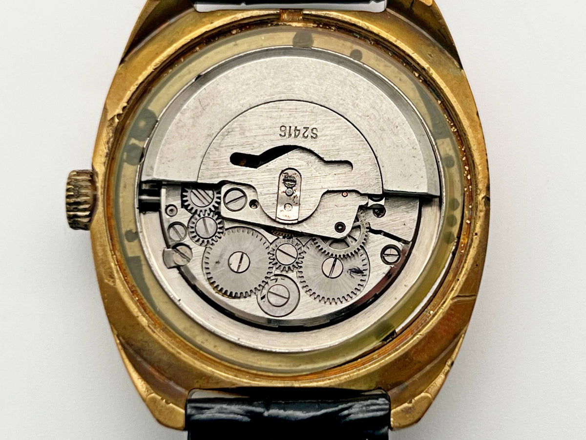 Vintage SLAVA 2427 AU 10 Self-Winding Soviet Mechanical Watch | Gilding  Wristwatch USSR Watch
