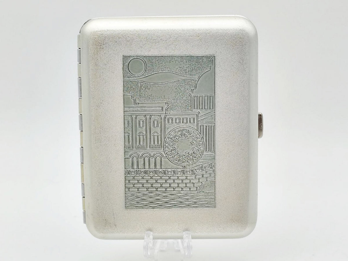 Vintage Leningrad St Isaacs Cathedral Cigarette Case | Lenemalier Artel Pocket Box Soviet Tobacciana USSR