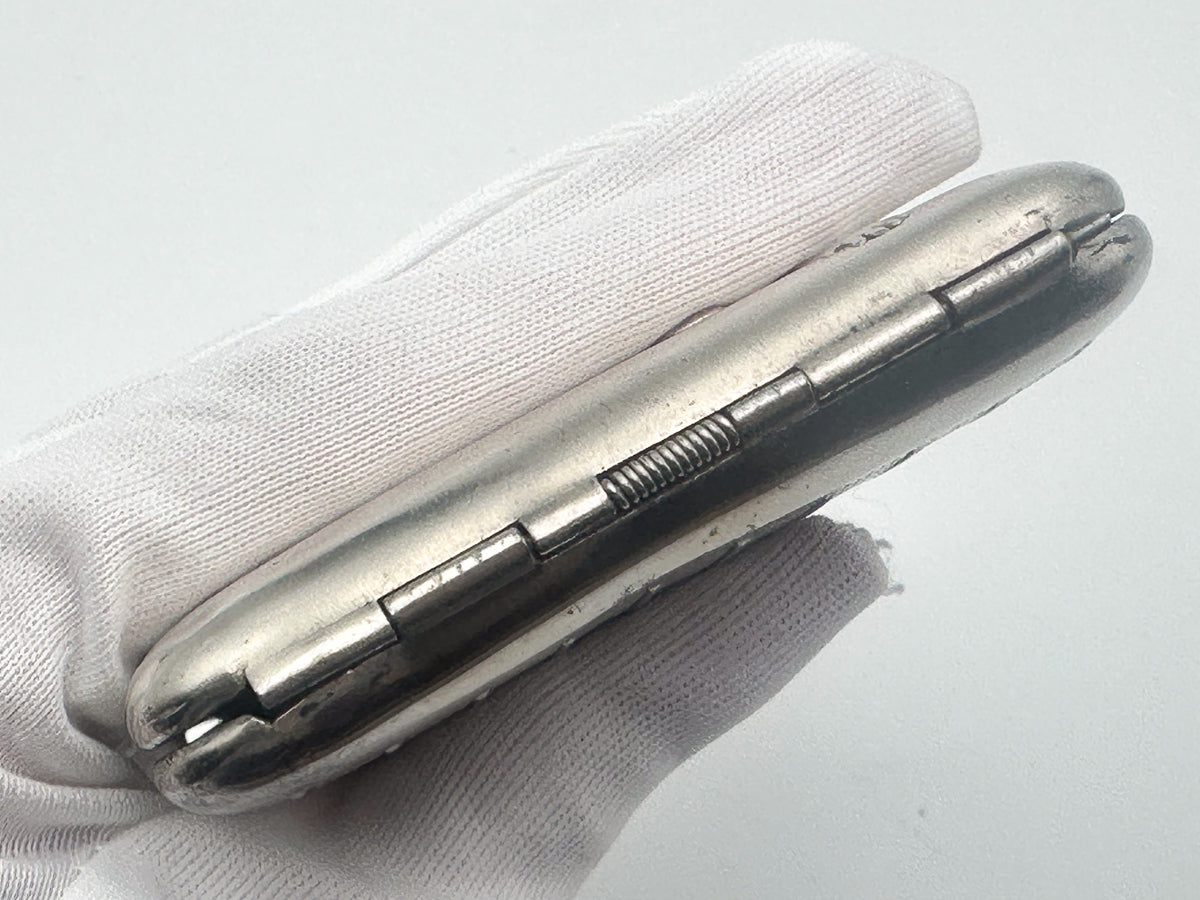 Vintage "Minin and Pozharsky" Soviet Cigarette Case | USSR Moscow Red Square Embossed Metal Tobacciana Monument Souvenir