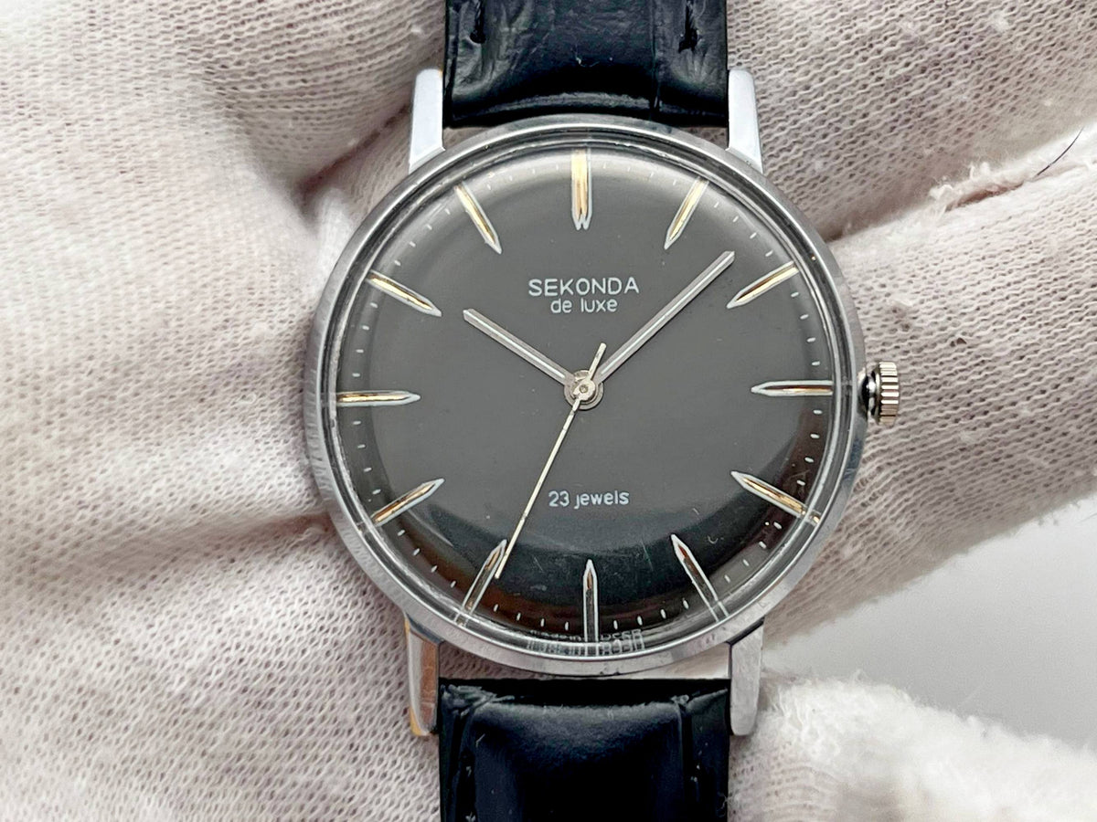 Vintage Seconda De Lux Ultraslim Soviet Mechanical Watch LUCH 2209 | Gilding  Wristwatch USSR Watch