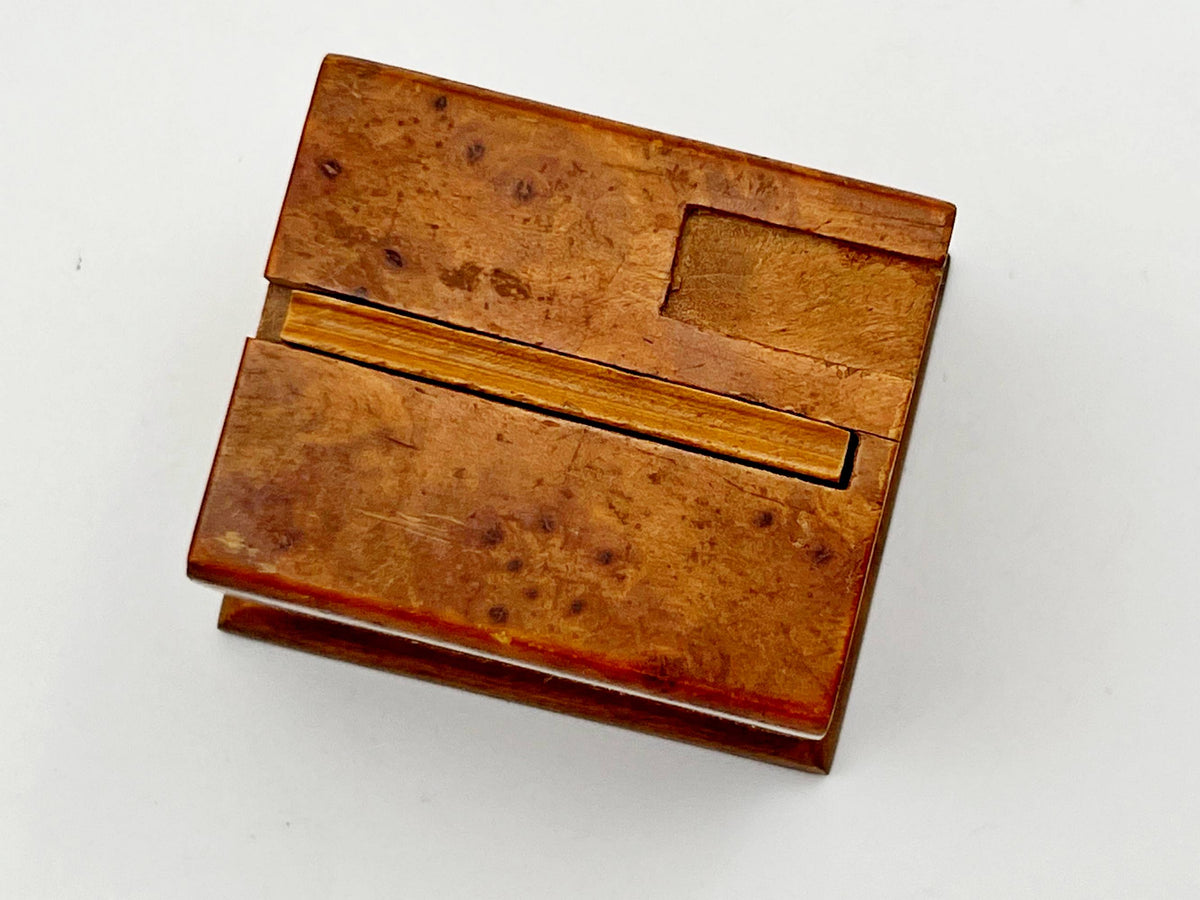 Table Matchbox Holder Karelian Birch Vintage Soviet |  Wood Match Box Stand USSR