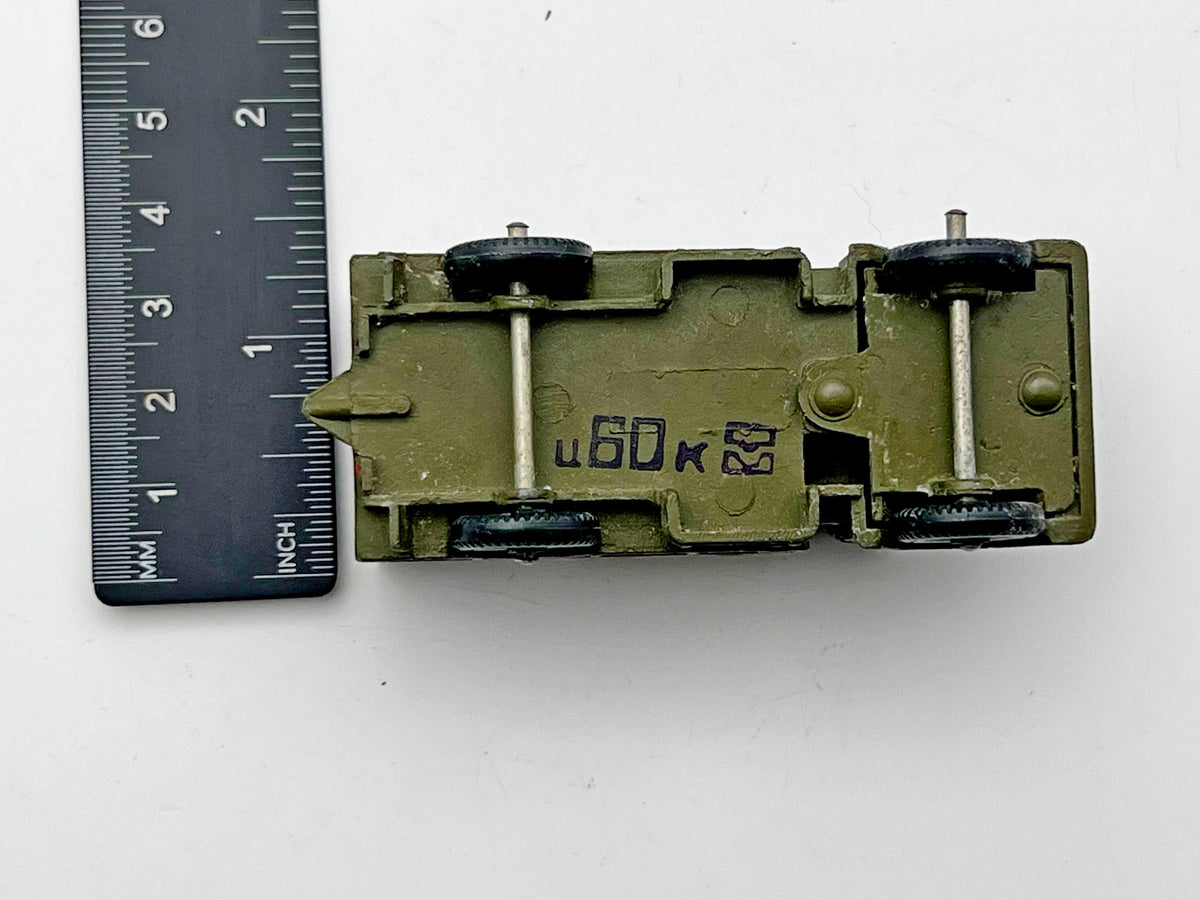 Vintage Soviet Diecast GAZ-66 Military Cargo Truck with Field Gun Toy USSR 1980s | Tula Cartridge Works TPZ