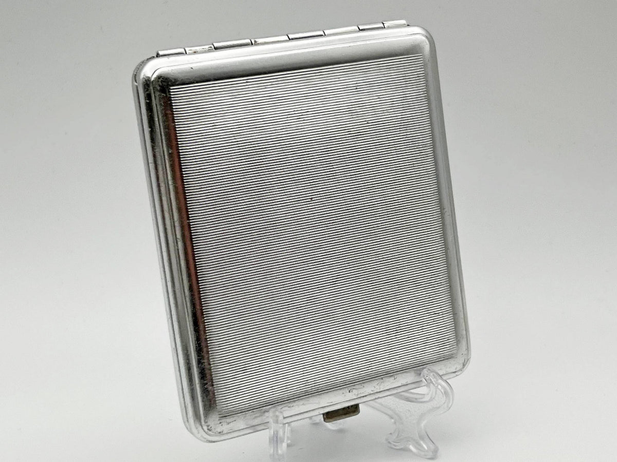 Vintage "Leningrad Ship" Soviet Cigarette Case | USSR Admiralty Sailing Boat Guilloche Metal Tobacciana Souvenir