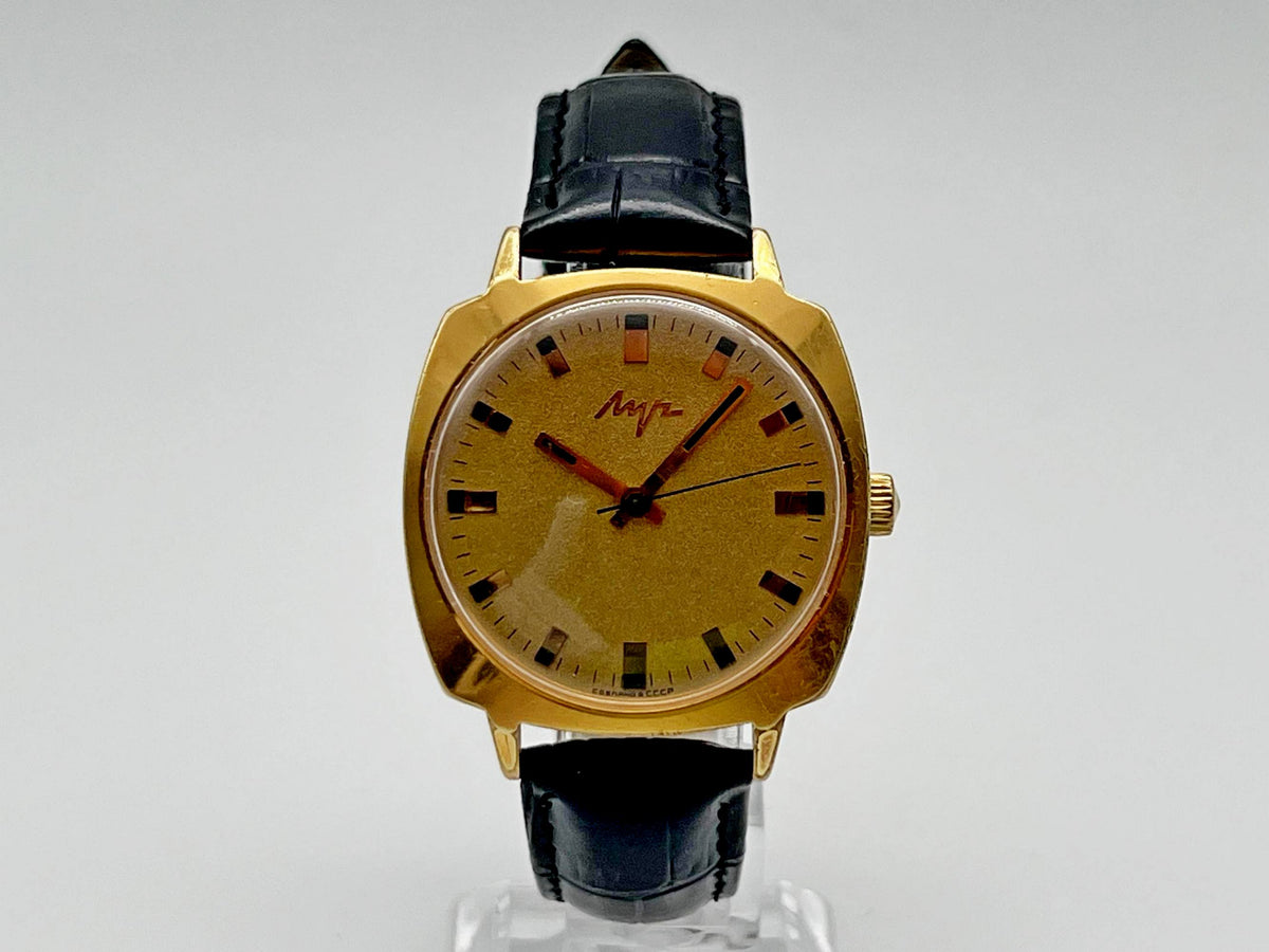 Vintage LUCH 3045 AU 20 Transistor Soviet Mechanical Watch | Gilding  Wristwatch USSR Watch