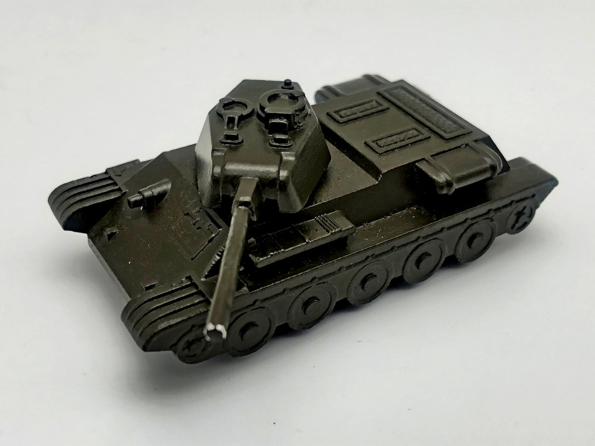 Vintage Soviet Diecast Metal T-34 Medium Tank Toy Model USSR 1:72 | Tula Cartridge Works TPZ
