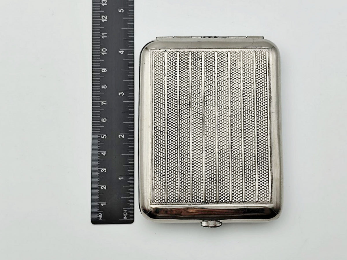Vintage VSHV Pavilion Cigarette Case | Moscow Exhibition Pocket Box Soviet Tobacciana USSR