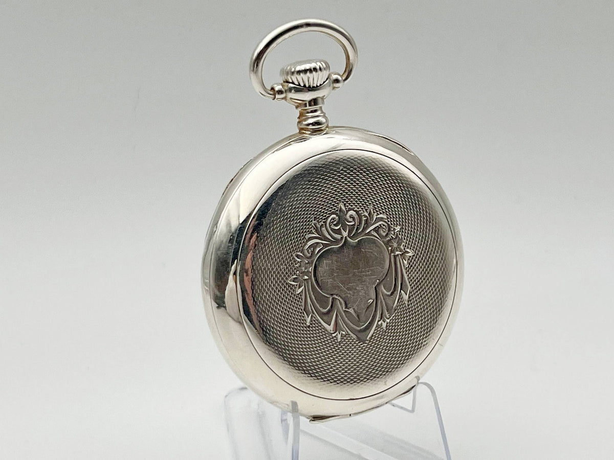 Antique Alpina Swiss Pocket Watch | Silver 800 Mechanical Watch