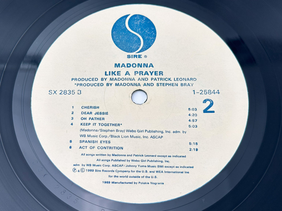 Madonna - Like A Prayer (LP, Vinyl, 1989)  Polskie Nagrania Muza Sire Poland
