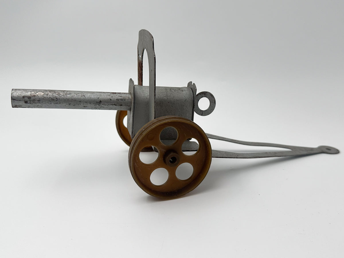 Vintage Soviet Artillery Cannon Toy | USSR Metal Field Gun Military Collectible
