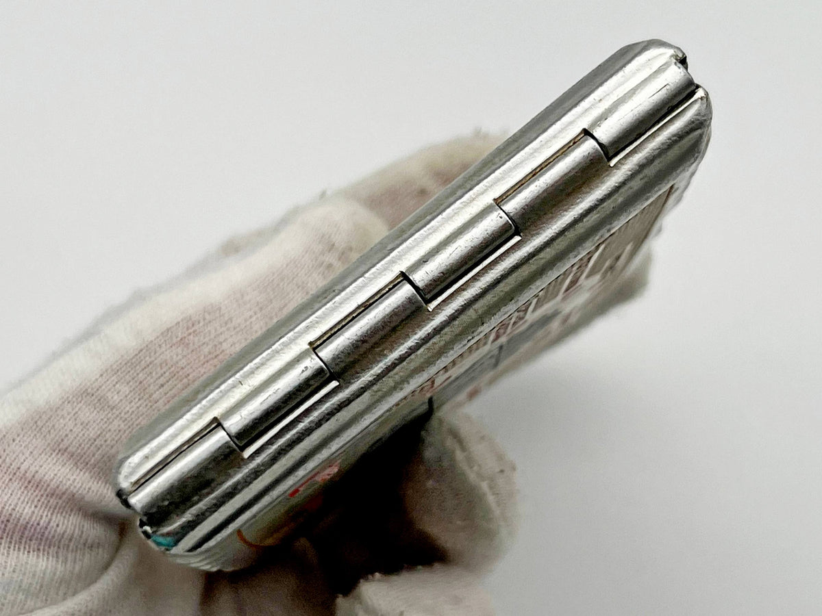 Cigarette Case Golden Ring Vintage Soviet | Map Tourist Route Enamel Aluminum Tobacciana USSR