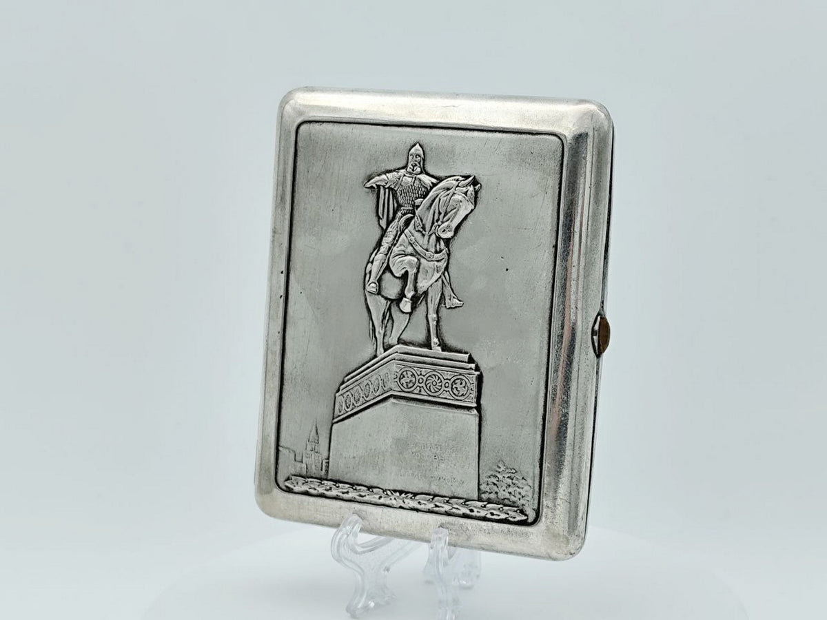Cigarette Case Yuri Dolgoruky Vintage Soviet | Moscow Monument Melchior Tobacciana USSR