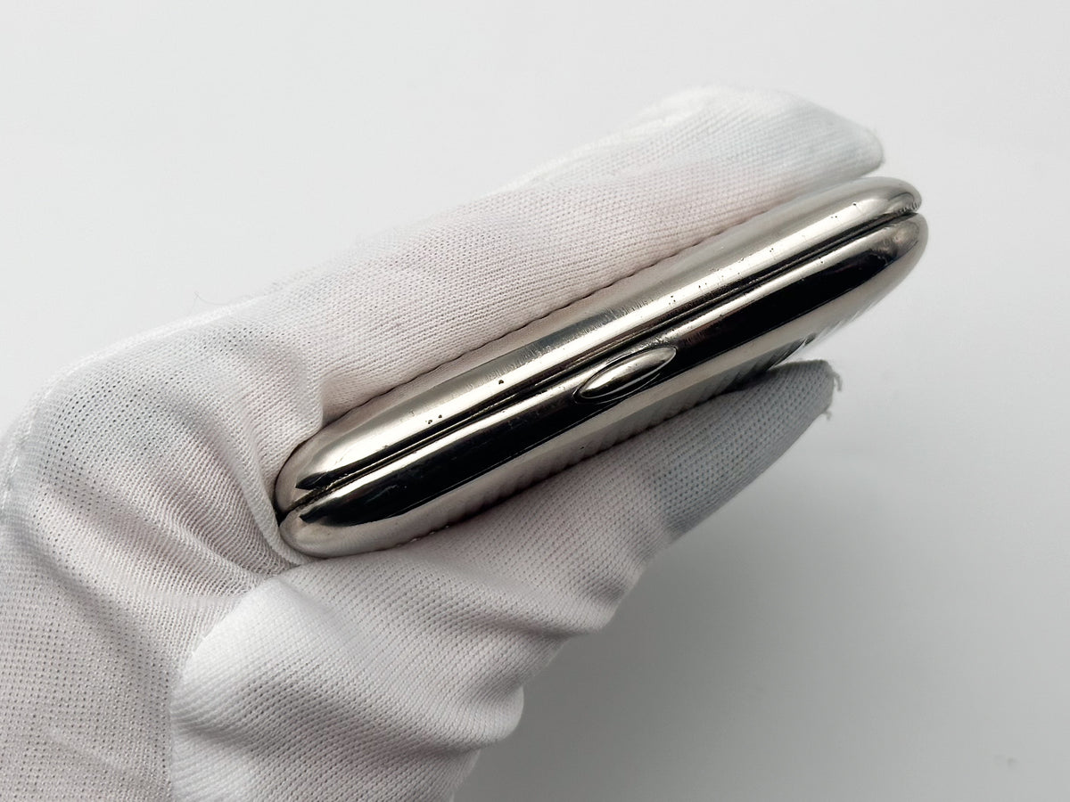 Vintage Cigarette Case Moscow Star Metal  | Art Deco Metal Pocket Box Soviet Tobacciana USSR
