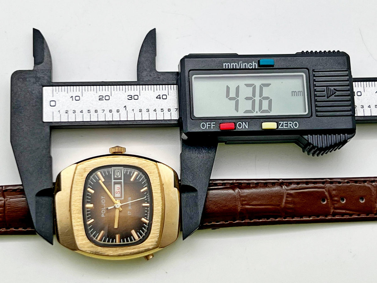 Vintage Poljot 2628.H AU 10 Soviet Mechanical Watch | Gilding  Wristwatch USSR Watch
