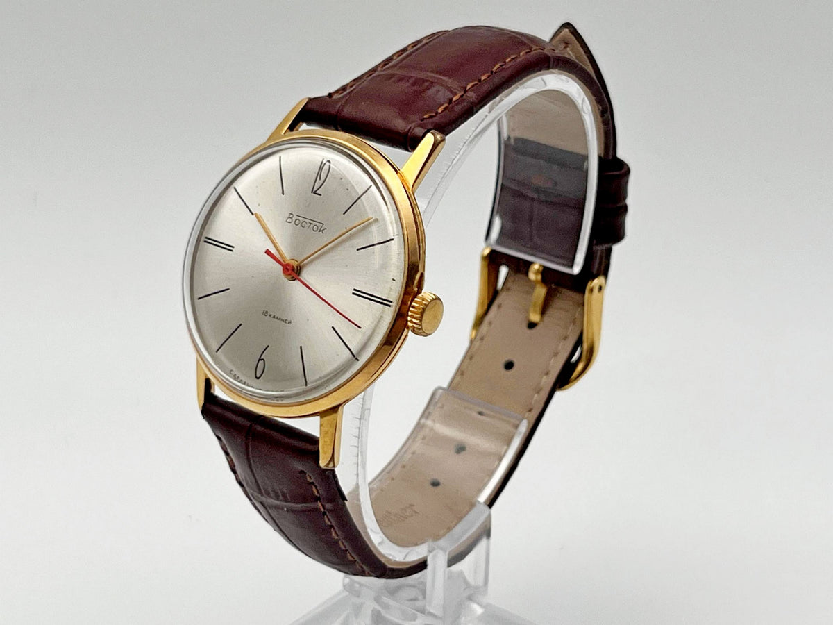 Vintage WOSTOK 2209 AU 20 Gilt Mechanical Wristwatch | Vostok USSR Watch