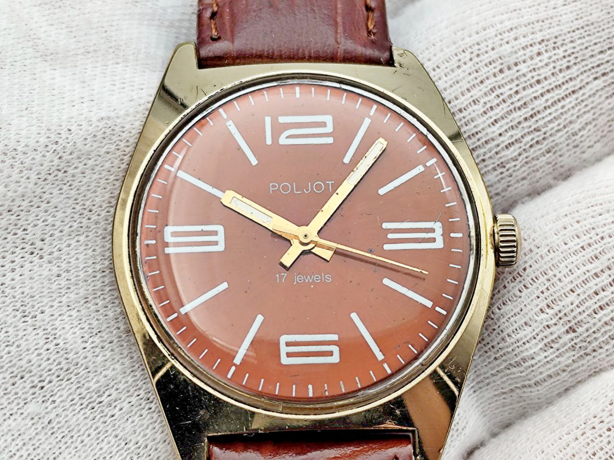 Vintage POLJOT 2609 AU10 Soviet Mechanical Watch | Gilding  Wristwatch USSR Watch