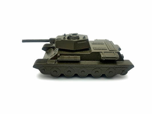 Vintage Soviet Diecast Metal T-34 Medium Tank Toy Model USSR 1:72 | Tula Cartridge Works TPZ