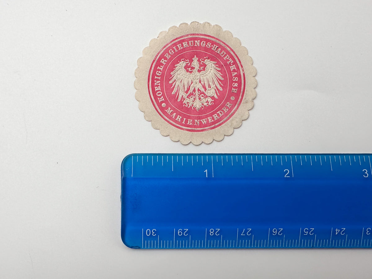 1890–1910s Germany Imperial Siegelmarken Collection | Vintage Prussia Official Paper Seal Stamps Set of 14 MH
