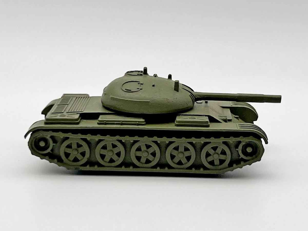 Vintage Soviet Diecast Metal T-54 / T-55 Medium Tank Toy Model USSR 1:72 | Tula Cartridge Works TPZ