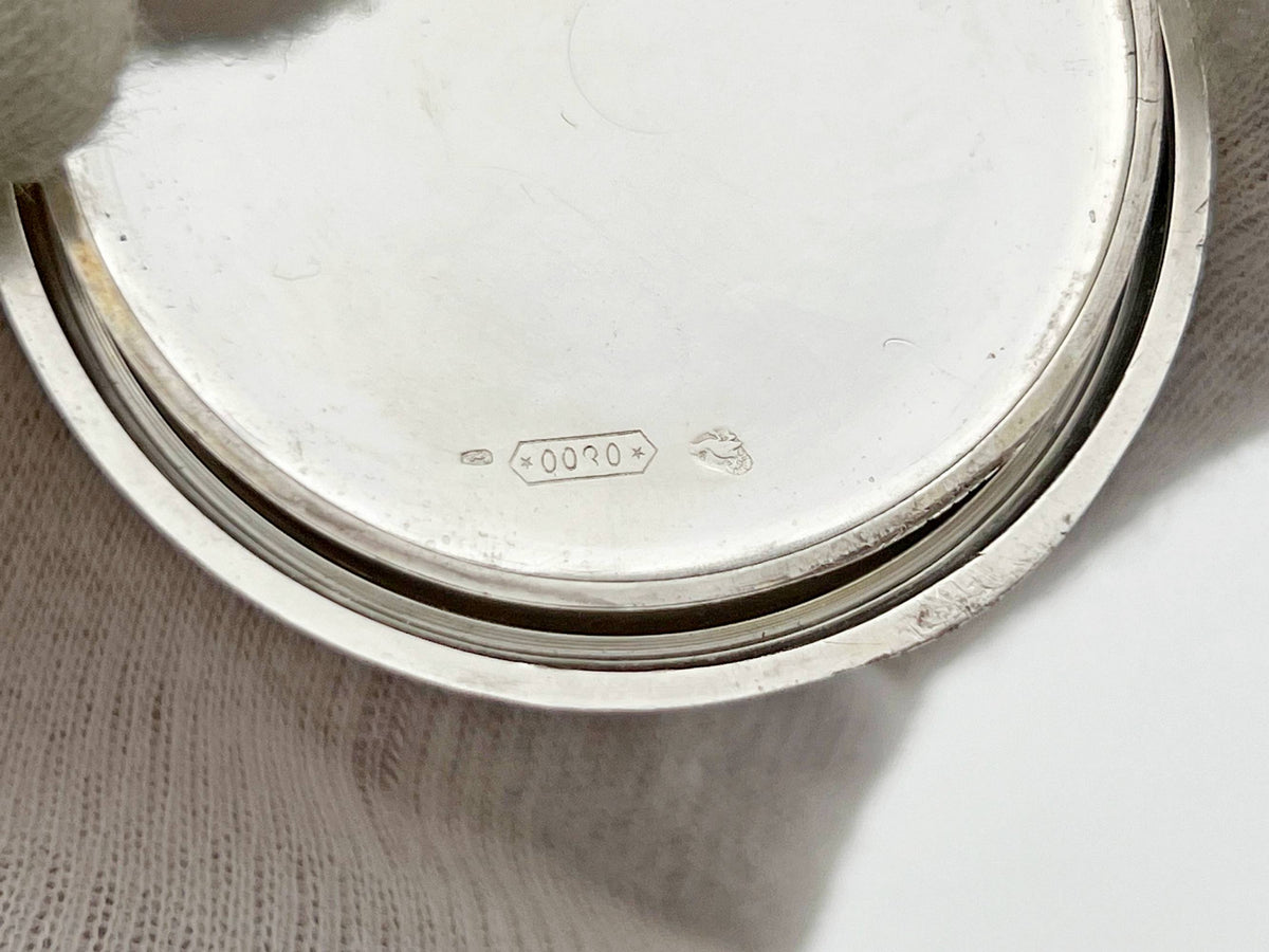 Antique Alpina Swiss Pocket Watch | Silver 800 Mechanical Watch