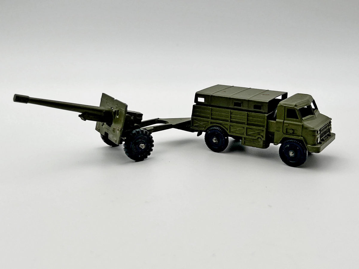 Vintage Soviet Diecast GAZ-66 Military Cargo Truck with Field Gun Toy USSR 1980s | Tula Cartridge Works TPZ
