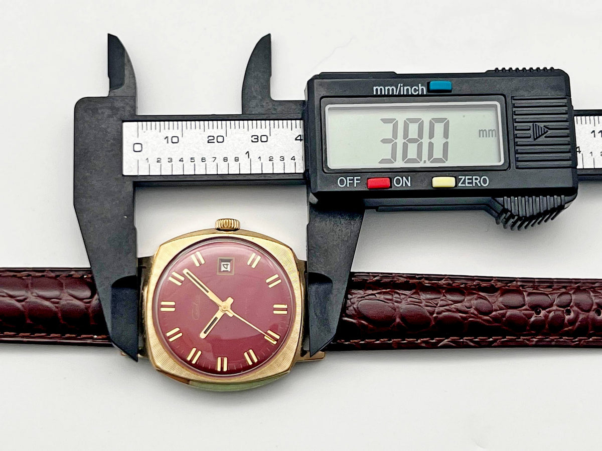 Vintage SLAVA 2414 AU 10 Soviet Mechanical Watch | Gilding  Wristwatch USSR Watch
