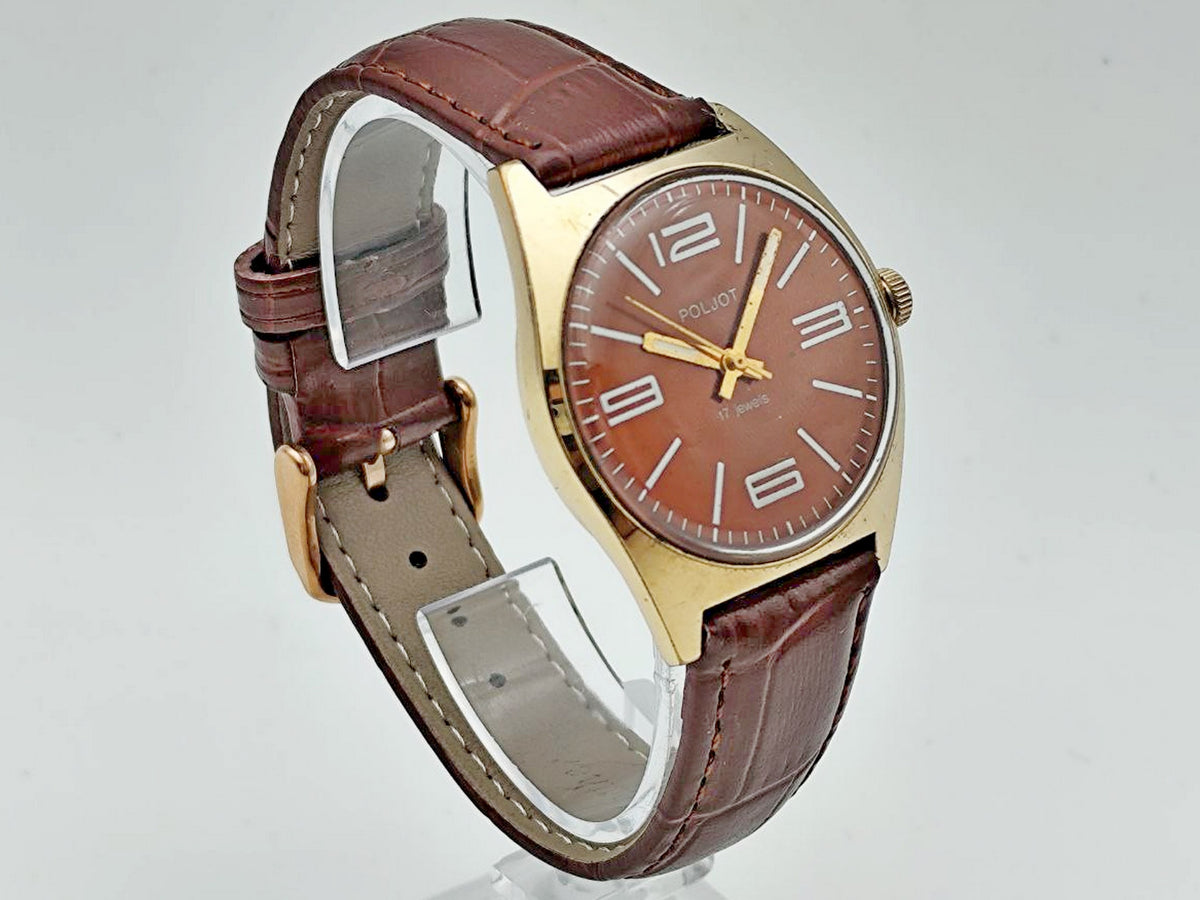 Vintage POLJOT 2609 AU10 Soviet Mechanical Watch | Gilding  Wristwatch USSR Watch