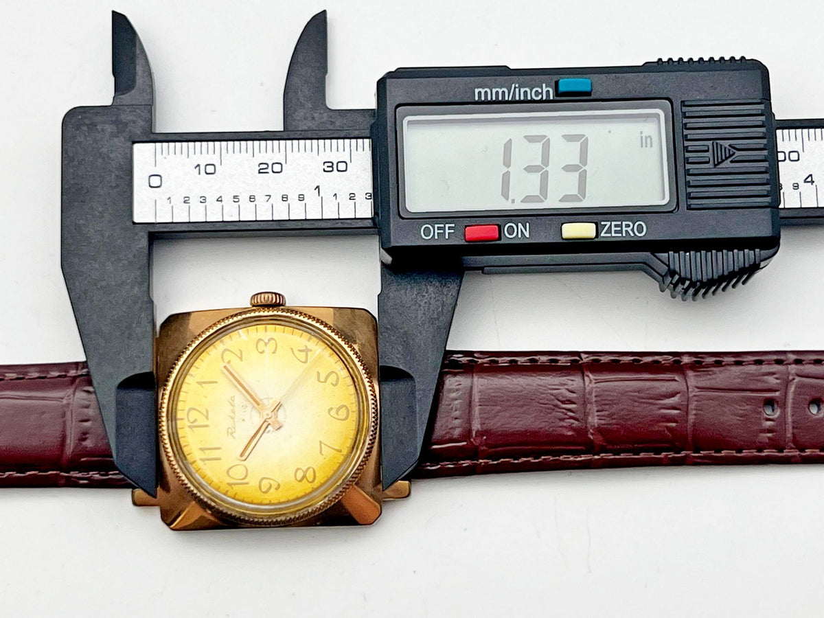 Vintage Raketa 2609 Square AU 20 Soviet Mechanical Watch | USSR Watch