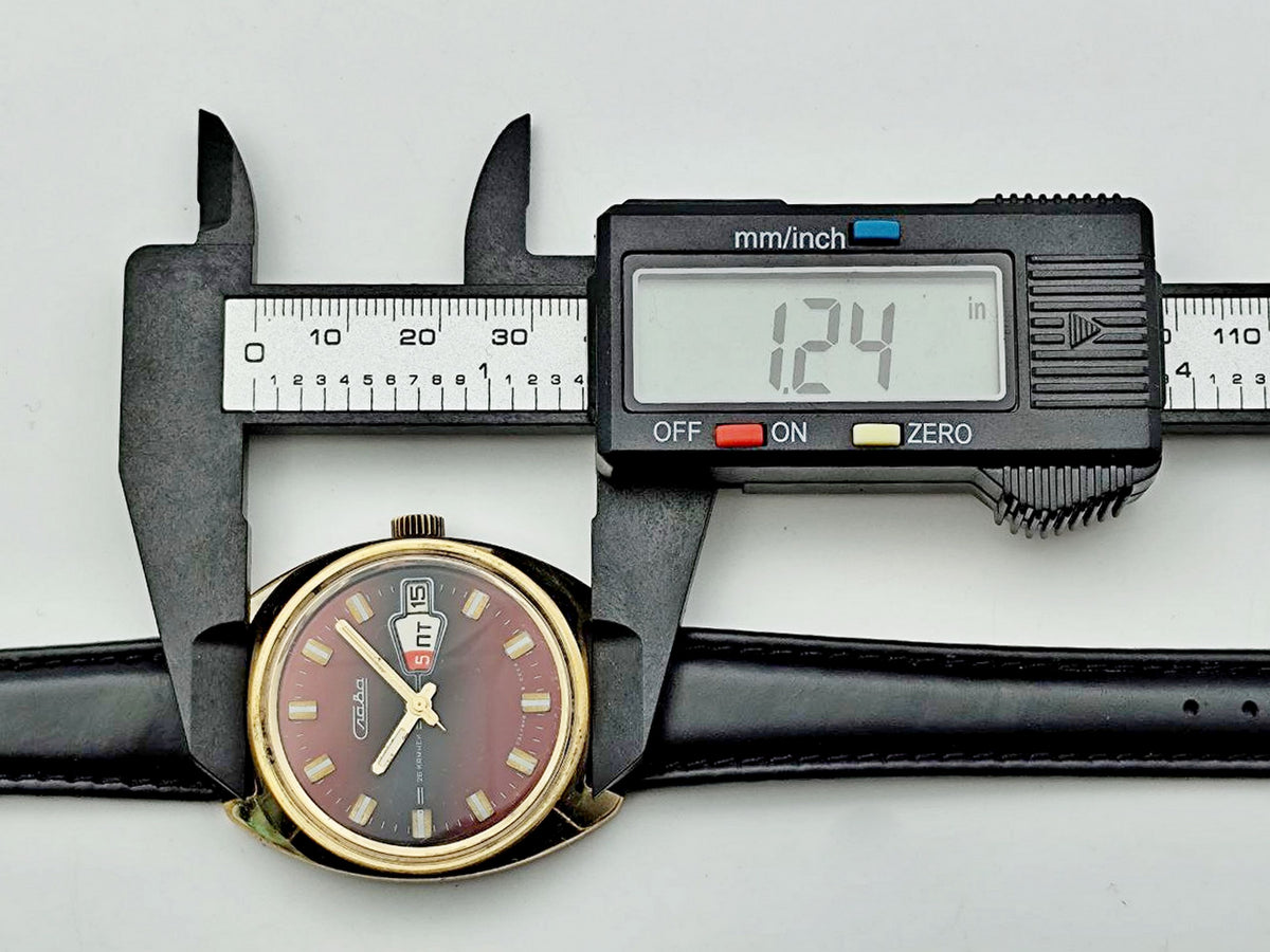 Vintage SLAVA 2428 AU Soviet Mechanical Watch | Gilding  Wristwatch USSR Watch