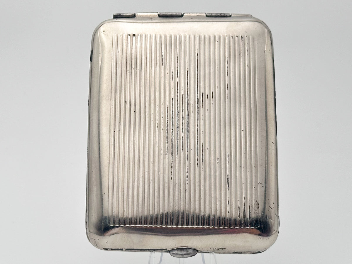 Vintage "VDNH" Soviet Cigarette Case | USSR Exhibition of Achievements of National Economy Embossed Metal Tobacciana