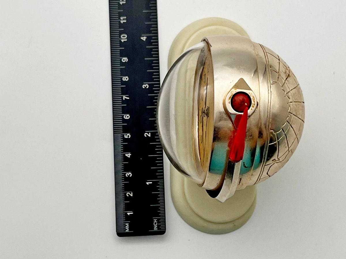 Vintage SLAVA Alarm Clock Space Soviet Mechanical Table Clock 5671 | USSR Watch