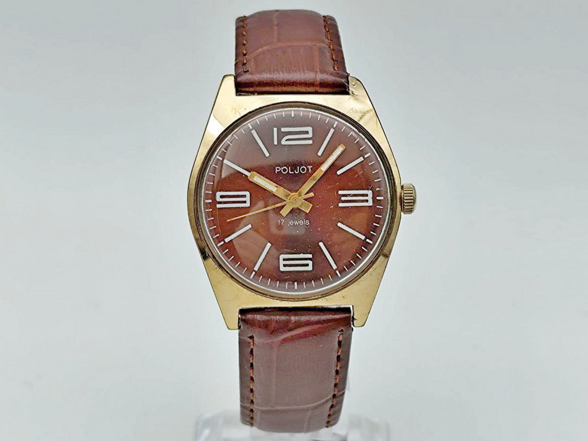 Vintage POLJOT 2609 AU10 Soviet Mechanical Watch | Gilding  Wristwatch USSR Watch