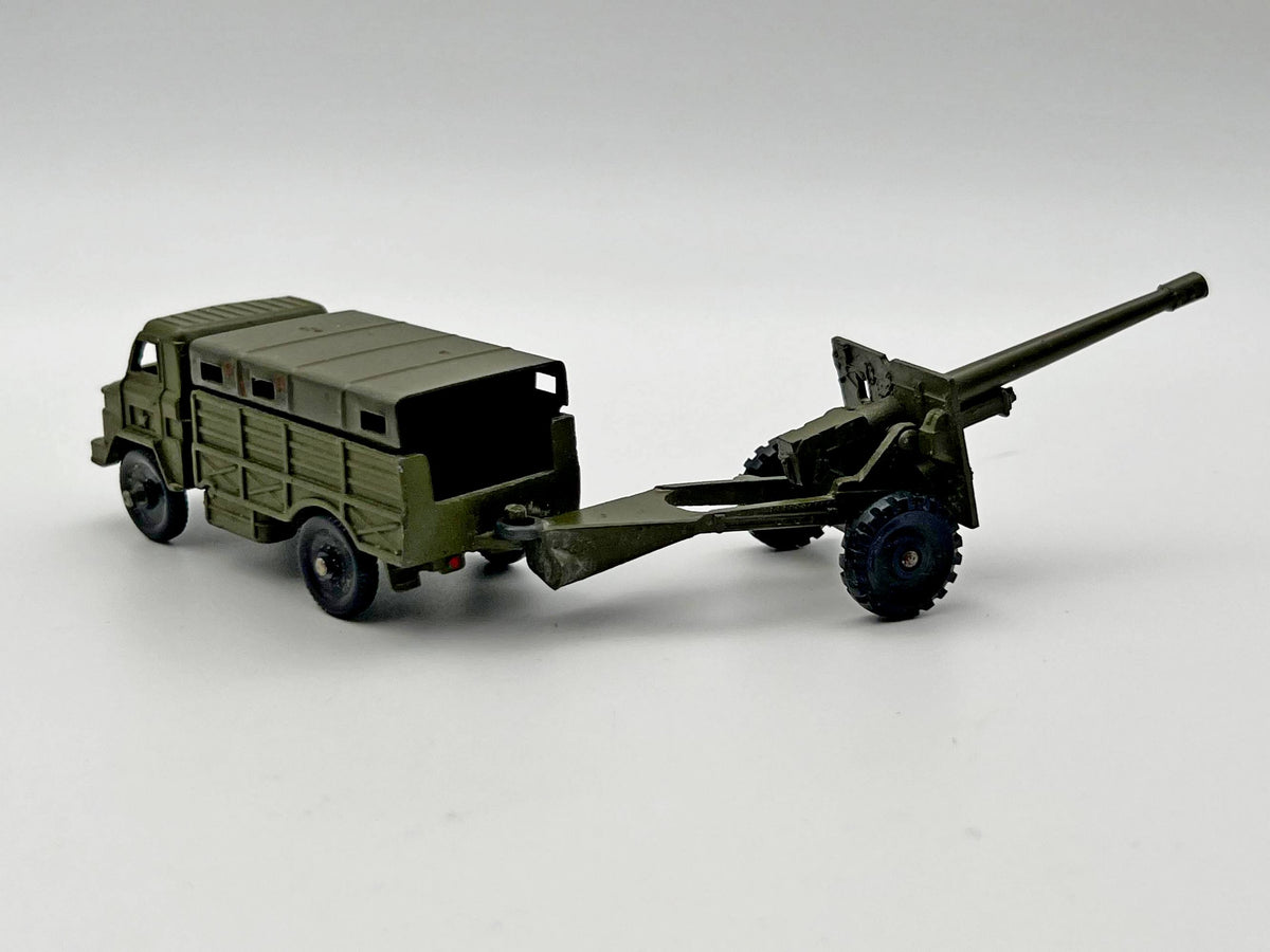 Vintage Soviet Diecast GAZ-66 Military Cargo Truck with Field Gun Toy USSR 1980s | Tula Cartridge Works TPZ