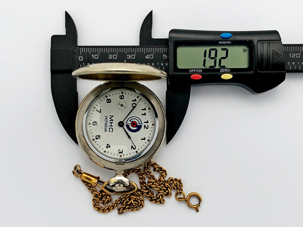 MOLNIYA 3602 Ministry of Emergency Situations Ukraine Vintage Pocket Watch