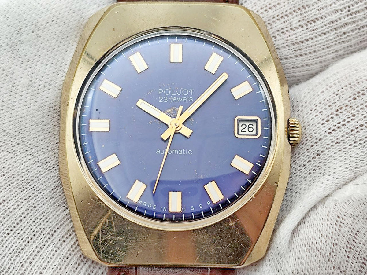 Vintage POLJOT 2616 Automatic AU10 Soviet Mechanical Watch | Gilding  Wristwatch USSR Watch