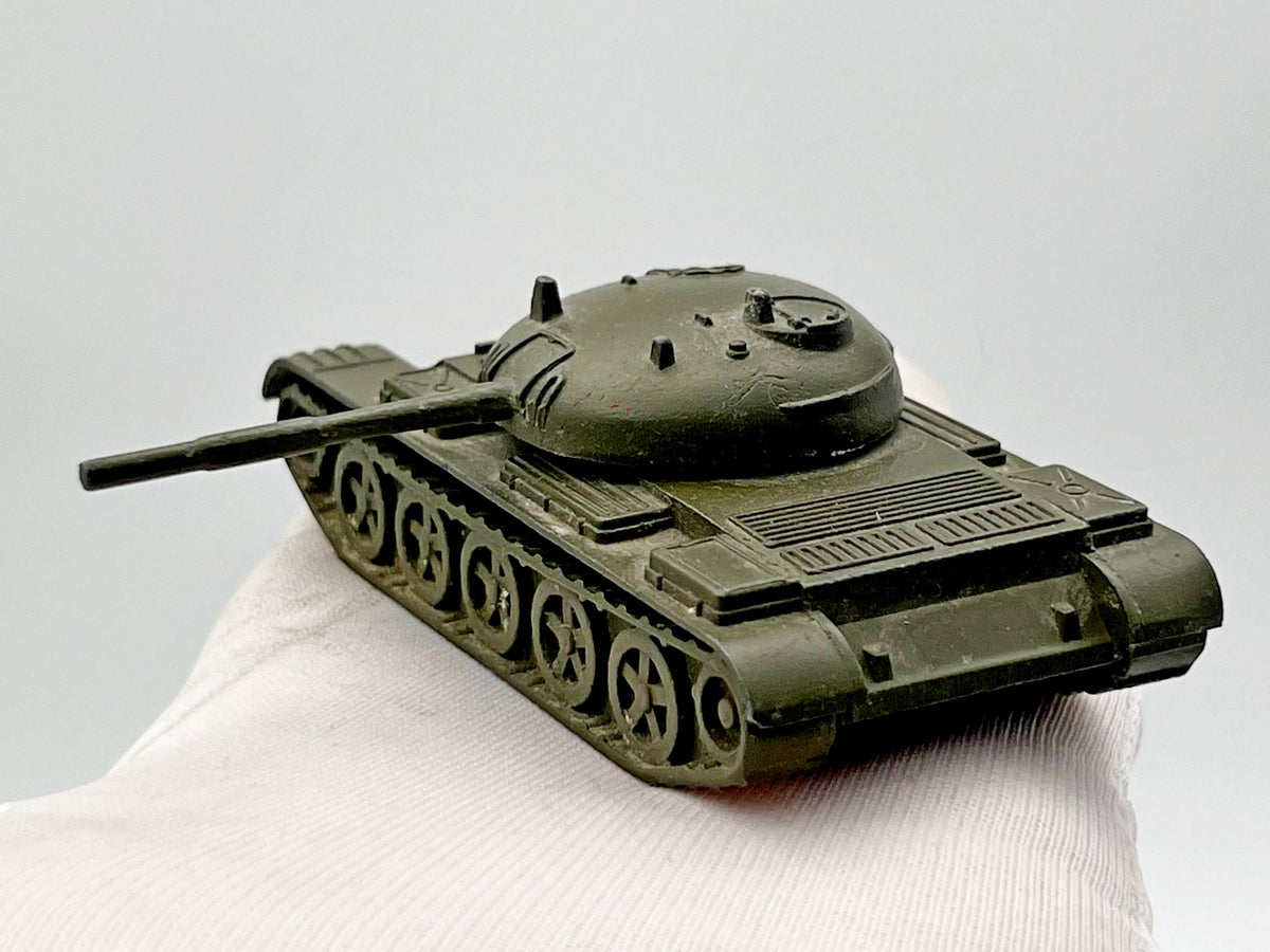 Vintage Soviet Diecast Metal T-54 / T-55 Medium Tank Toy Model USSR 1:72 | Tula Cartridge Works TPZ