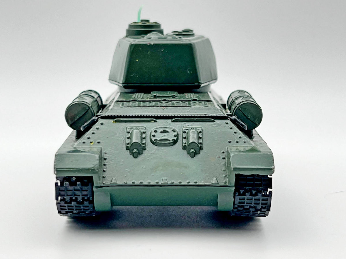 Vintage Soviet T-34-85 Diecast Tank | USSR 1/43 Scale Military Model