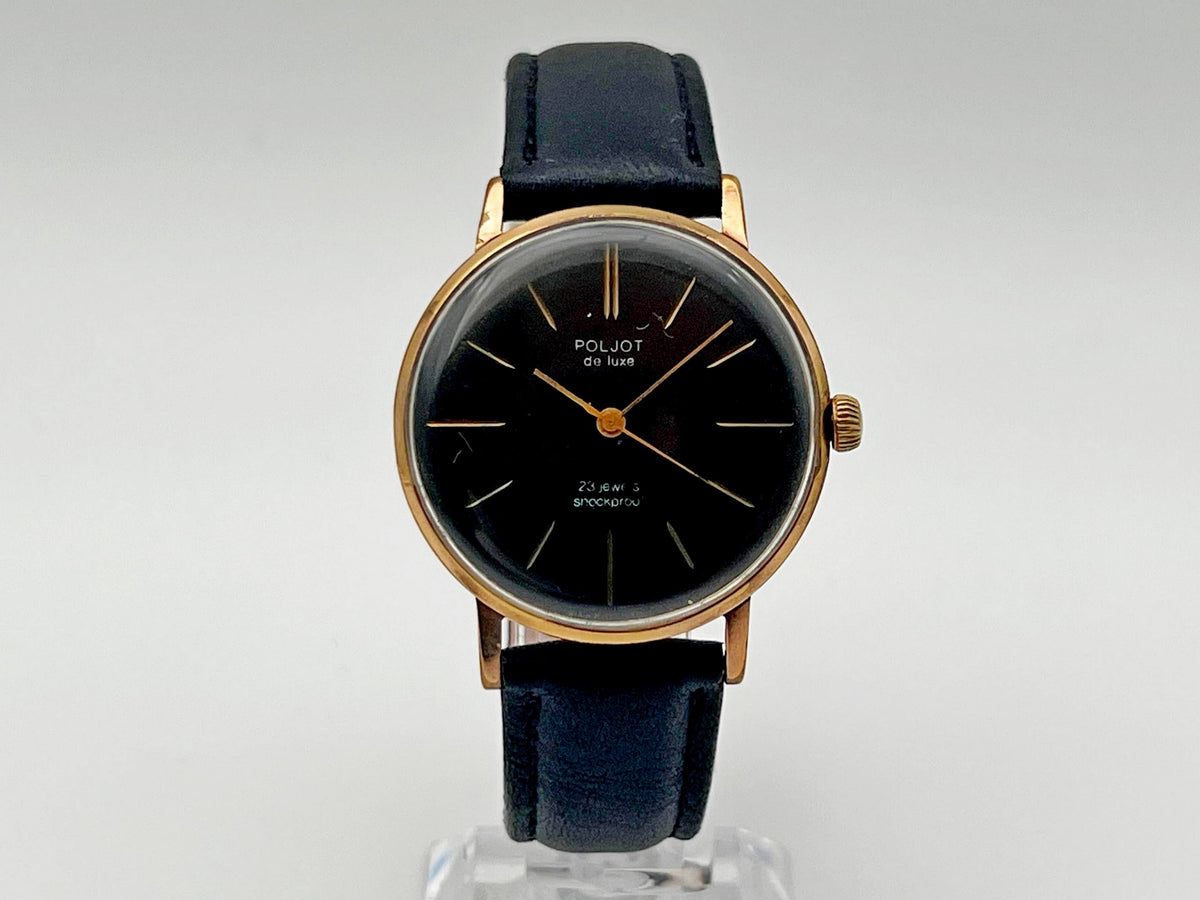 Vintage POLJOT 2209 De Luxe Ultraslim AU20 Soviet Mechanical Watch | Gilding  Wristwatch USSR Watch